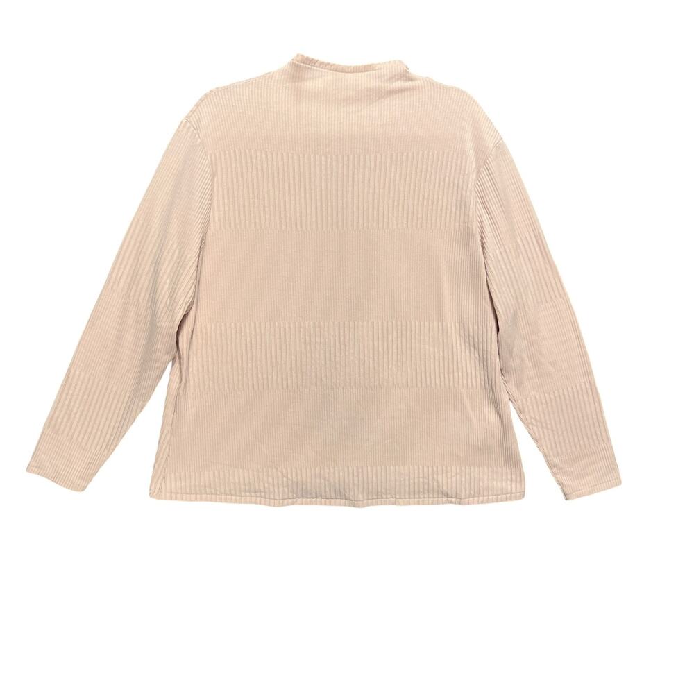NIKE Womens Yoga Luxe Ribbed Mock Neck Top Sz 2XL Coquette Quietluxury Softgirl - Picture 2 of 11